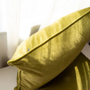Soft Luxury Gold Green Velvet Cushion Cover Pillow Case Bed Sofa Pillow Cover Piping Design No Balling-up Without Stuffing