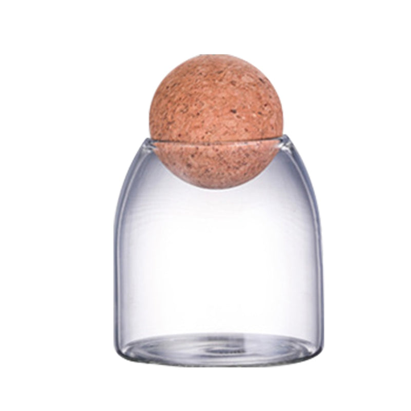 Borosilicate Transparent Lead-Free Glass Sealed Can Storage Tank Grains Storage Jar Creative Cork Tea Containers