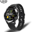 LIGE 2021 New Steel Band Digital Watch Men Sport Watches Electronic LED Male Wrist Watch For Men Clock Waterproof Bluetooth Hour