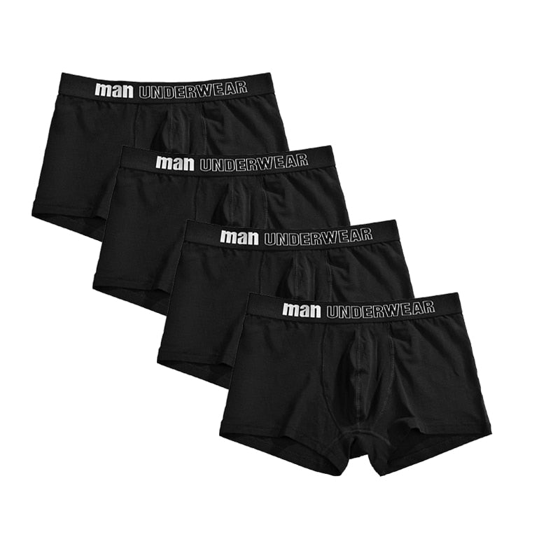 Men Underwear Boxer Cotton Man Short Breathable Solid Mens Flexible Shorts Boxers Male Underpants