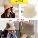 2020 Panamá cálido invierno sombrero de cubo para mujer para adolescentes sombrero de lana de fieltro para niña otoño e invierno moda piel negro gorra de hip hop
