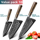 Kitchen Knives Set Stainless Steel 7CR17 Japanese Style Chef Knife Bread Meat Cleaver Paring Kitchen Knife Kitchen Accessories