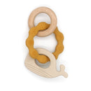 1PC Silicone Teether Baby Rudder Shape Wooden Teether Ring Kid Gift Food Grade Silicone Children&