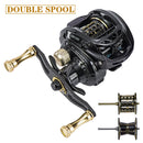 GBC200 142g Ultralight Carbon Fiber BFS Baitcasting Fishing Reel  Double Spool Fishing Bait Smooth Casting Reel UL Fishing Reel