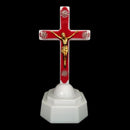 LED Light Christ Jesus Lcon Cross Home Church Pray Ornaments Church Souvenirs 11UA