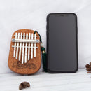 Gecko Kalimba Thumb Piano 8 keys solid Mahogany Body Musical Instrument With Learning Book Tune Hammer