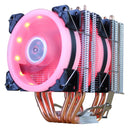 CPU Cooler High Quality 6 Heat-Pipes Dual-Tower Cooling 9cm RGB Fan LED Fan Support 3 Fans 3PIN CPU Fan For AMD And For Intel