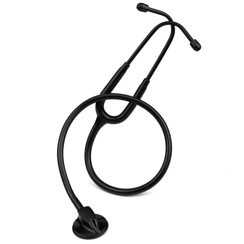 All Black Medical Cardiology Doctor Stethoscope Professional Medical Heart Stethoscope Nurse Student Medical Equipment Device