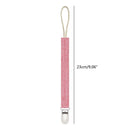 Pacifier Chain Strap Teether Nipple Holder Soother Belt Cotton Linen Baby Pacifier Chain Clip Newborn Toddler Dummy Nursing Care