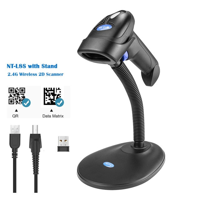 NETUM L8 Wireless 2D Barcode Scanner und L5 Wired 1D/2D QR Barcode Reader PDF417 für Inventory POS Terminal