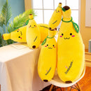 35-70cm Fun Creative Cartoon Banana Plush Soft Stuffed Pillow Sofa Cushion Baby Cute Plush Doll Children Fruit Toys Children Gif