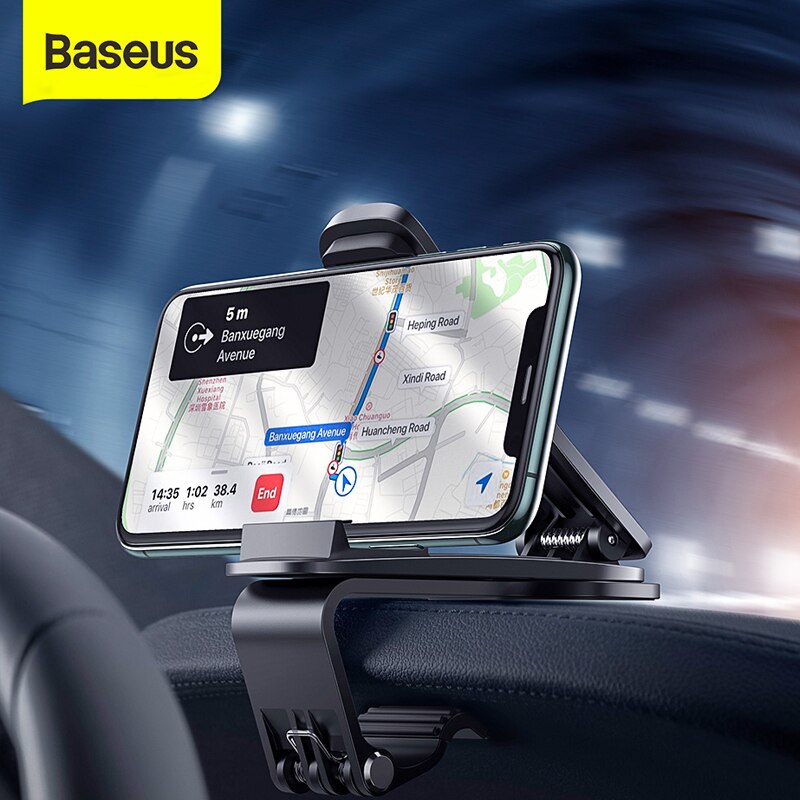 Baseus Car Phone Holder Dashboard Mount Stand For iPhone 11 pro Xs Max Mobile Phone Support Holder For Samsung Xiaomi Huawei