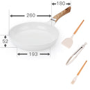 Ceramic Frying Pan Cookware Set Pot and Non Stick Cooking Pan Set Breakfast Crepe Pan Honeycomb Wok Japanese Kitchen Enamel Pan