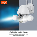3MP Floodlight Security Cameras With Wifi Tuya Smartlife Google Alexa AI Auto Tracking Motion Detection CCTV Vedio Surveillance