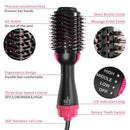Hair Dryer Brush 3 in 1 Negative One Step Hair Dryer &amp; Volumizer Blower Anti-Static Hair Styler Curler Hair Straightener Brush