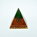 Orgonite Pyramid Maripura Chakra Natural Citrine Gabriel Enhance Creative Resin Green Crystal Jewelry Decoration C0162