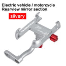 Aluminum Bike Bicycle Phone Holder Motorcycle Rearview Holder Mount 360 Degree Rotatable Handlebar For Phone GPS Phone Stand