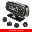 Sistema de Monitor de alarma de presión de neumáticos de coche TPMS Solar Original de Jansite, pantalla inteligente de advertencia de temperatura, ahorro de combustible, 4 sensores