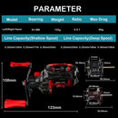 GBC200 155g UltraLight BFS Baitcasting Fishing Reel Left Right Hand Double Metal Spool Fishing Bait Casting Reel for UL Fishing