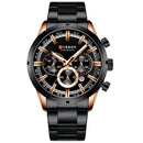 Reloj CURREN para hombre, marca superior, relojes deportivos de cuarzo de lujo para hombre, reloj de pulsera cronógrafo resistente al agua de acero completo, reloj Masculino