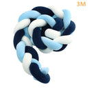 Parachoques de nudo para bebé de 1M/2M/3M/4M en la cama, almohada para recién nacido, cojín para cuna, parachoques para cuna, Tour De Lit Bebe Tresse