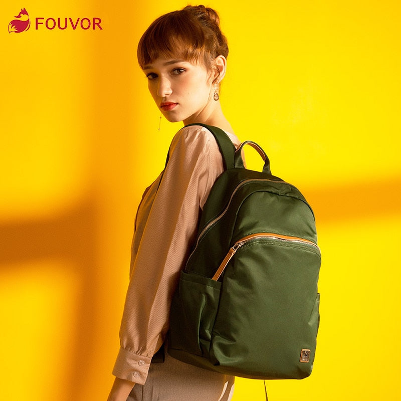 Fouvor 2019 Fashion Waterproof Oxford Simple Versatile Canvas Large Capacity Travel Backpack Business Lady School Bag 2828-14