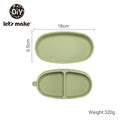 Hagamos 1 Juego de almohadillas antideslizantes para alimentación de bebés, ventosa de dos caras, tazón de alimentación de silicona para niños, posavasos para niños