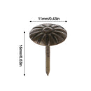 100Pcs Gold Brass Decorative Nails Tacks Applied Jewelry Gift Box Table Pushpins Furniture Hardware Woodwork Tool 11X16Mm