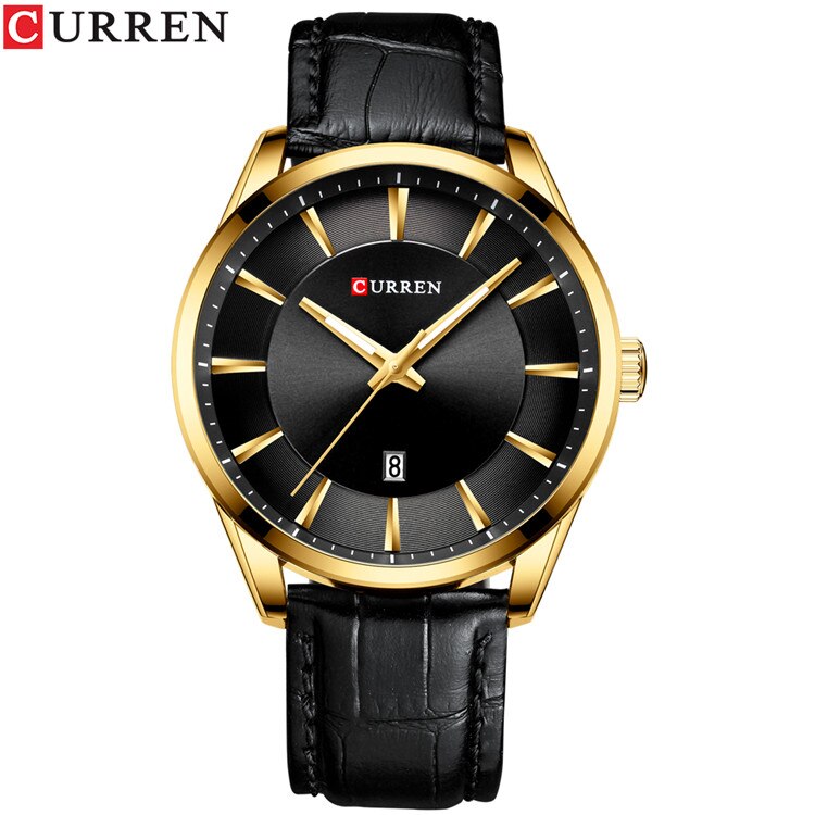 CURREN Neue Quarzuhren für Männer Lederband Männliche Armbanduhren Top Luxusmarke Business Herrenuhr Reloj Hombres