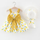 Summer Baby Clothes Baby Rompers New Summer Clothes Fashion Cute Cherry Prints Kids Clothing Rompers Dress With Hat