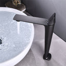 Basin Faucets Black Brass Faucet Hot and Cold Bathroom Sink Faucet Deck Mounted Toilet Nickel/Grey Color Mixer Water Tap