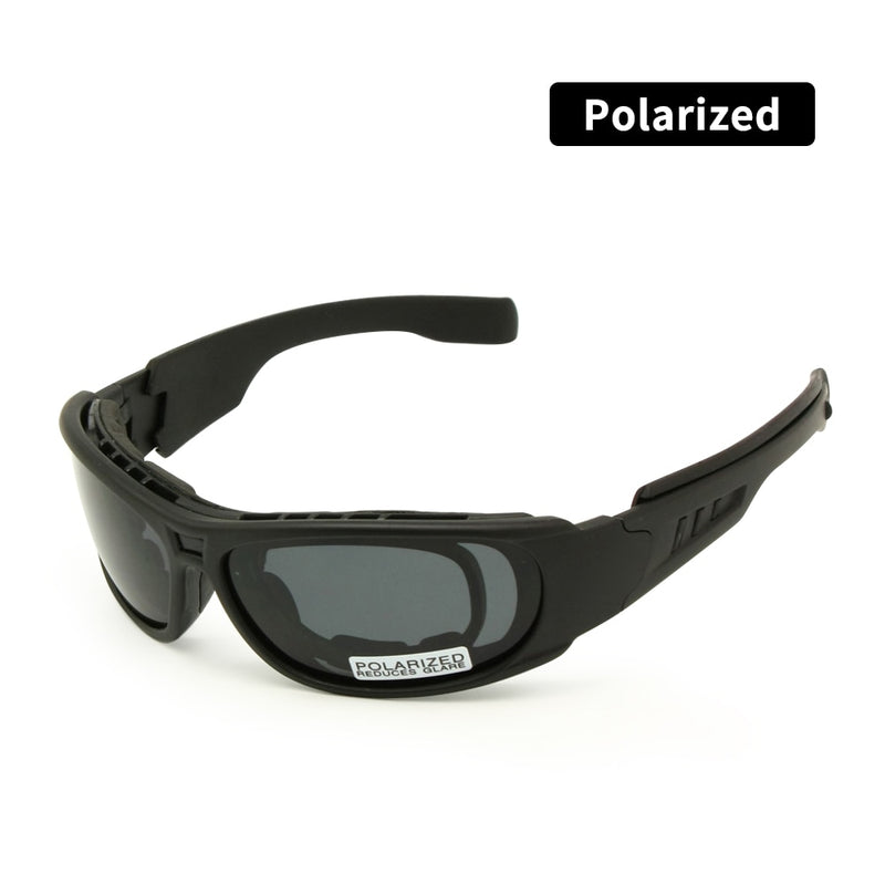 Polarisierte ballistische Armee-Sonnenbrille Daisy One C6 Militärbrille Rx Insert 4 Lens Kit Men Combat War Game Tactical Glasses