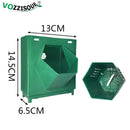 Macetas colgantes decorativas creativas, caja de flores de madera hidropónica, marco de fotos, soporte para maceta, maceta Vertical de plástico para pared de jardín