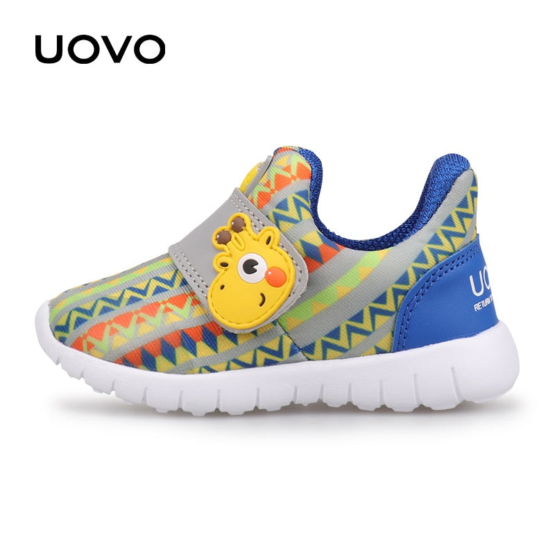 UOVO Baby-Kleinkind-Freizeitschuhe, Jungen, Mädchen, Frühling, atmungsaktiv, kleine Kinderschuhe, Klettverschluss, Größe Nr. 22–30