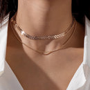 Silver Color Cross Necklaces &amp; Pendants for Women Choker Clavicle Chain Jewelry Femme Bijoux Collares