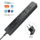 WIFI Smart Power Strip Universal funciona con Alexa Googlehome Multi Plug cuatro tomas 6AC Socket 4 USB Voice Contro UK/EU/US/AU