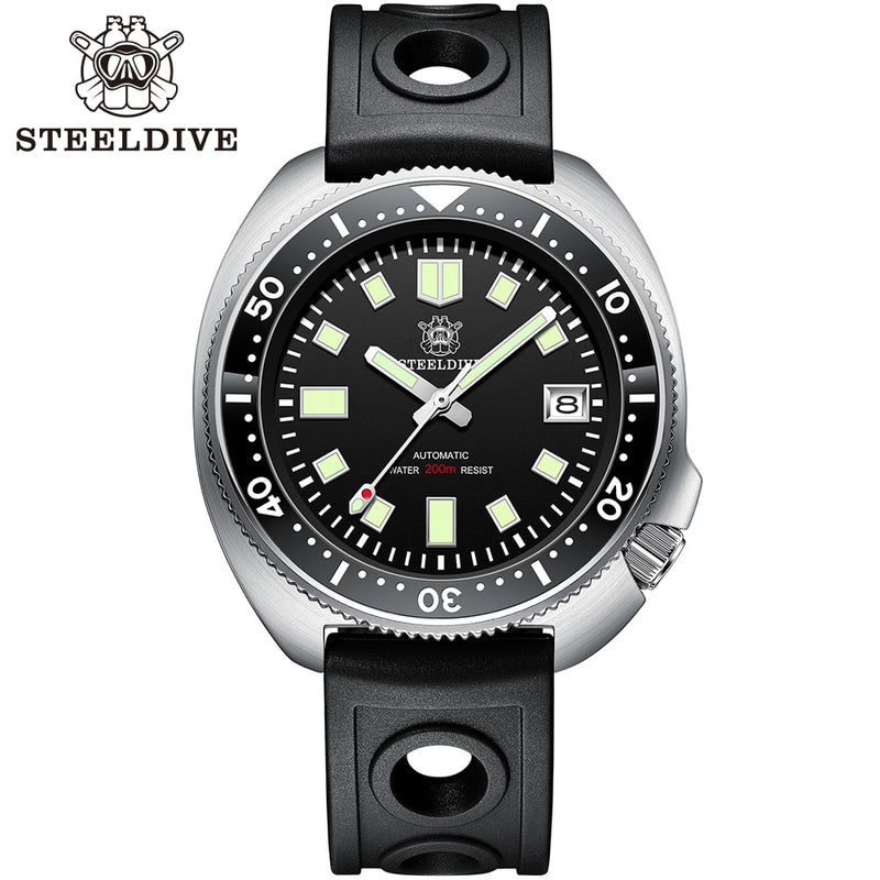 SD1970 Steeldive Brand 44MM Herren NH35 Taucheruhr mit Keramiklünette