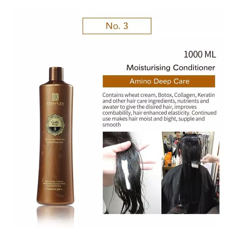 Brazilian Keratin Hair Treatment Set Straightener Straightening Smoothing For Curly Hair With Keratin Shampoos And Conditioners