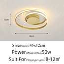 Modern Chandeliers LED Lamp For Living Room Bedroom Study Room White black color surface mounted lights Lamp Deco AC85-265V