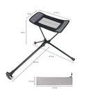 Taburete portátil plegable para acampar, silla de playa, pesca plegable, barbacoa al aire libre, silla de Camping, reposapiés reclinable