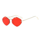 OEC CPO Ladies Rimless Polygon Sunglasses Women Brand Designer Trendy Gradient Sunglasses Female Candy Glasses UV400 O225