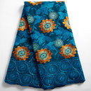Swiss Voile Cotton Lace Fabric African 2021 Embroidery African Cotton Voile Lace Dubai Style For Everying Wedding Party 2491A
