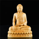 Mini Tailandia Shakyamuni 10CM Buda boj regalos figuras de madera estatuas de Buda decoración del hogar colección adornos