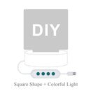 Dropshipping Foto/Text Customized 3D Nachtlicht Schreibtischlampe Holzsockel Weihnachten Valentinstag Geschenk USB Power Custom Lampe