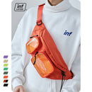 Riñonera inflada con múltiples bolsillos y doble cremallera, riñonera transparente, riñonera grande de plástico transparente, riñonera 228AI2019