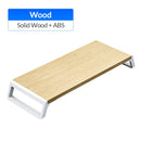 ORICO Aluminum Monitor Stand Riser Wood Computer Universal Desktop Holder Bracket Organizer for PC Laptop MacBook Home Office