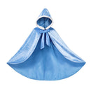 VOGUEON Girl Cinderella Princess Halloween Party Costume Short Sleeve Blue Fancy Ball Gown Children Fancy Birthday Clothes Frock