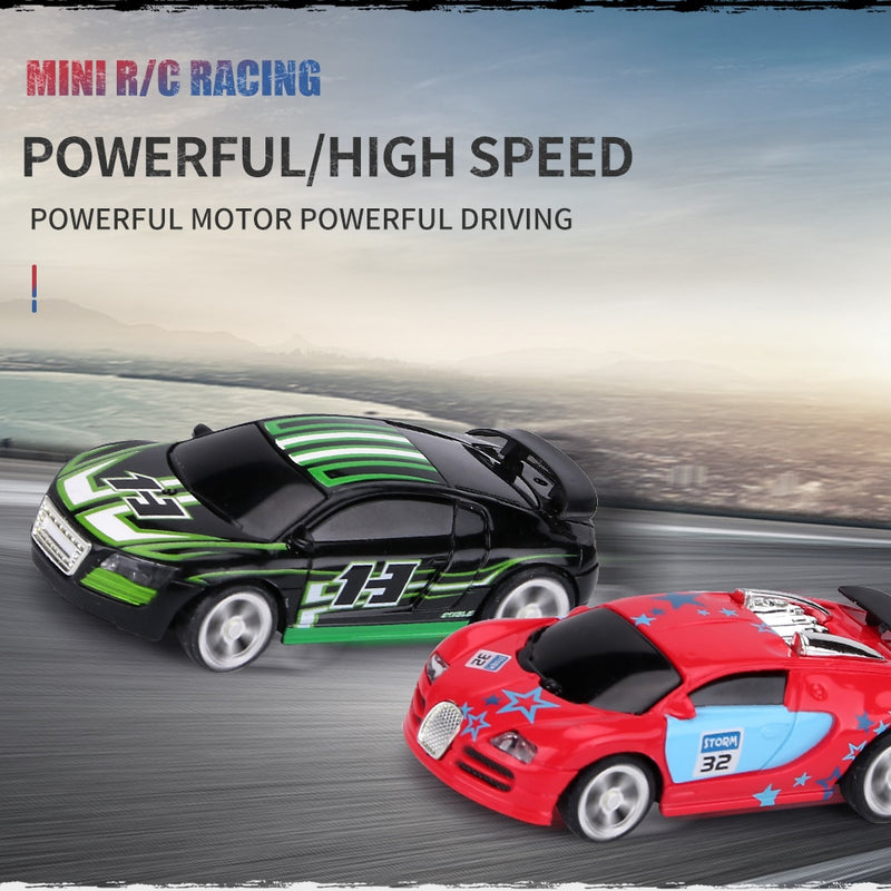 1:58 Remote Control MINI RC Car Battery Operated Racing Car PVC Cans Pack Machine Drift-Buggy Bluetooth radio Controlled Toy Kid