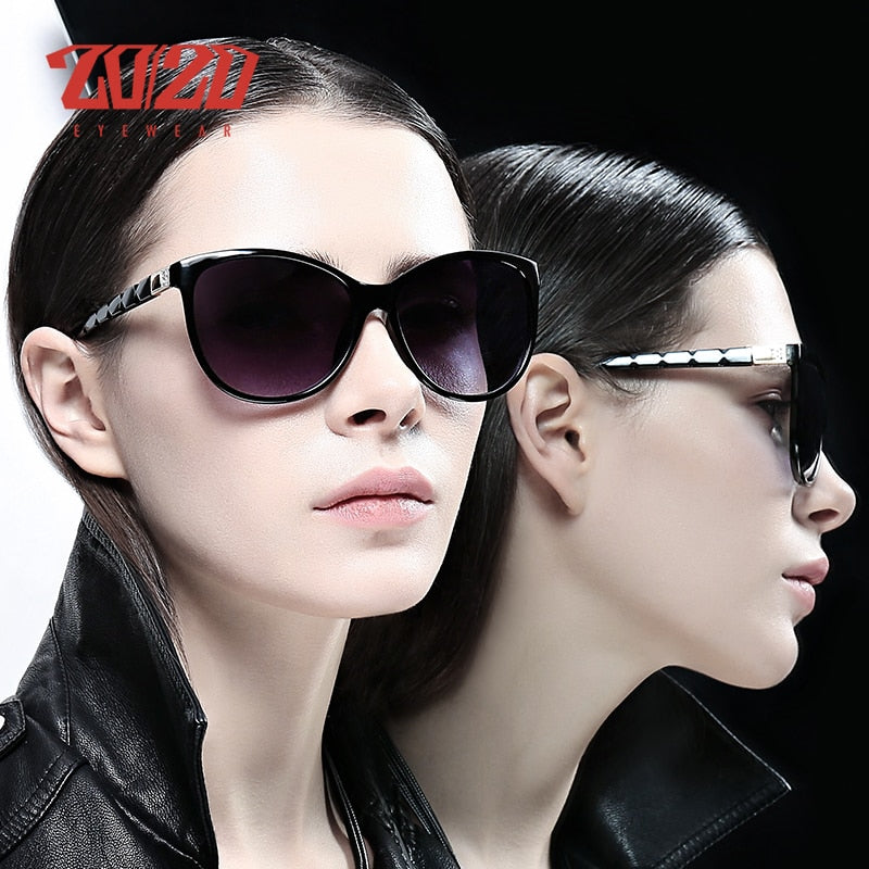 20/20 Brand Design Women Cat eye Sunglasses Female Retro Style Polarized Glasses Shades UV400 Oculos de sol Feminino PL337