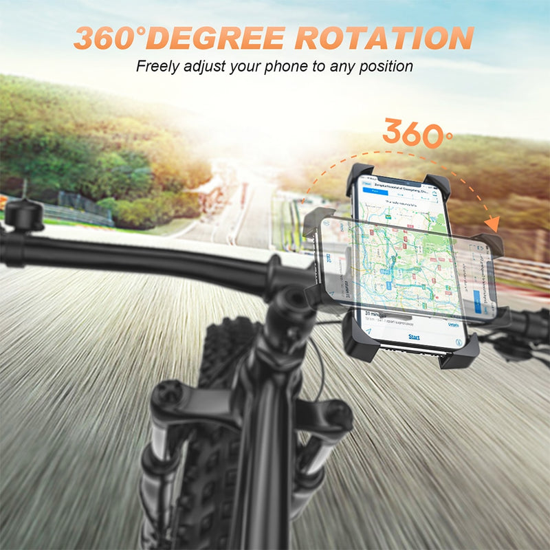 Universal Bike Phone Holder,Motorcycle Bicycle Phone Holder Handlebar Stand Mount Bracket Mount Phone Holder For iPhone Samsung